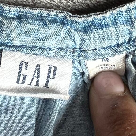 Gap Womens Blue Chambray Splitneck Top Size Medium - Picture 6 of 7
